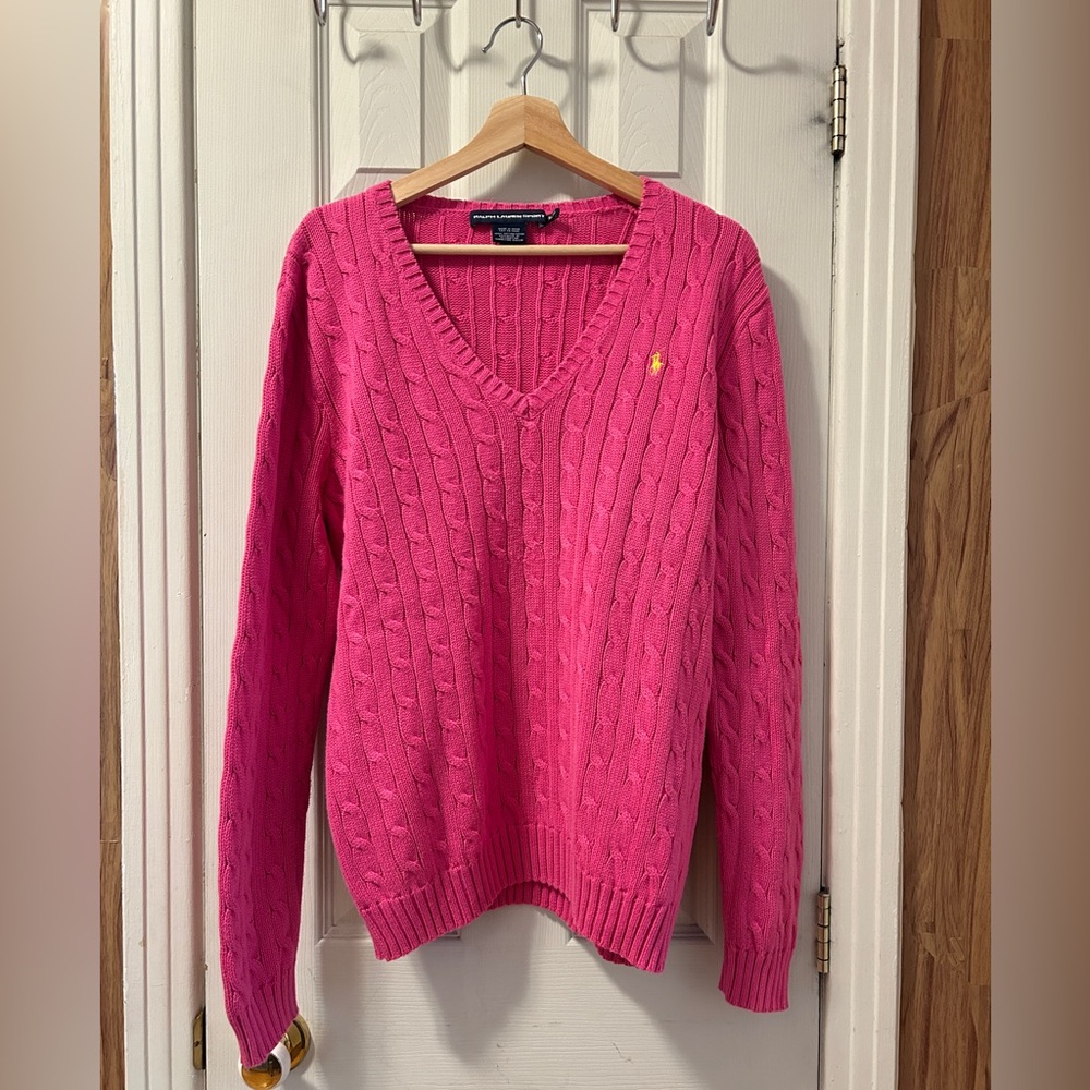 Vintage 90’s Ralph Lauren Pink Sweater – Limited Edition